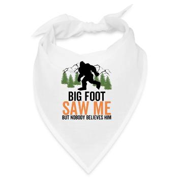 Big Foot sah mich, aber niemand glaubt ihm - Bandana - Weiß - Vorne