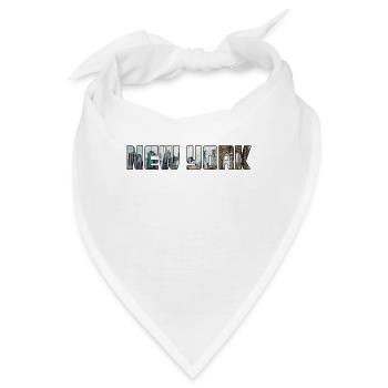 New York - Bandana - Weiß - Vorne