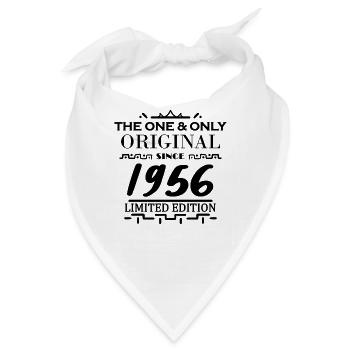 1956 - Baujahr 1956 - Jahrgang 1956 - Bandana - Weiß - Vorne