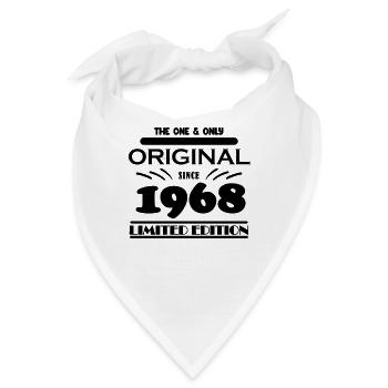 1968 - Baujahr 1968 - Jahrgang 1968 - Bandana - Weiß - Vorne