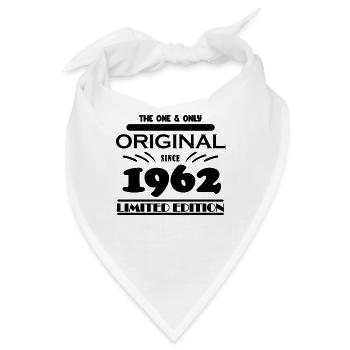 1962 - Baujahr 1962 - Jahrgang 1962 - Bandana - Weiß - Vorne