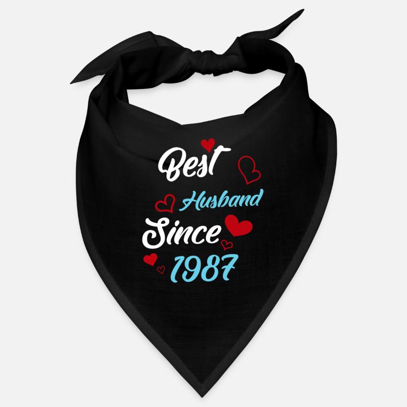 Best Husband Since 1987 Wedding Bandana