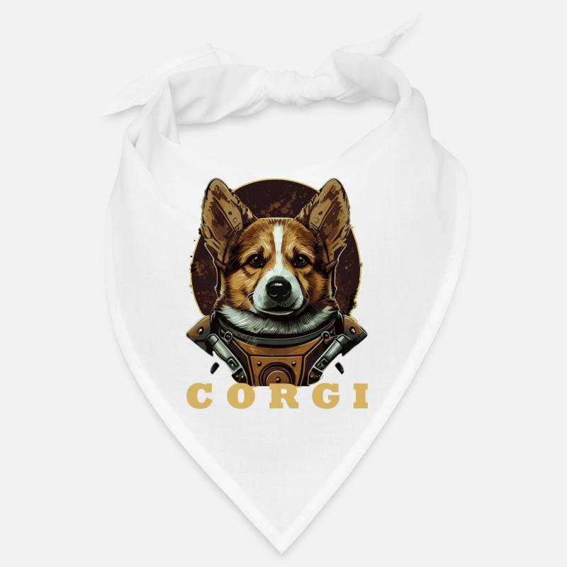 Astronaute Corgi Space Astronomy Galaxy Lover Drôle Bandana