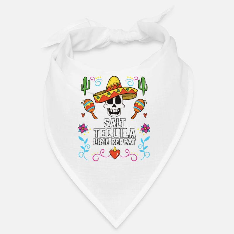 Salt Tequila Lime Repeat Alcoholic Tequila Drinker Bandana