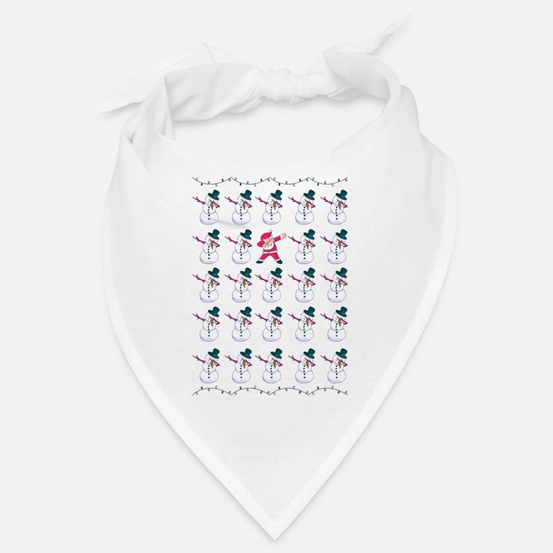 Dabbing Santa Claus and Snowman - Be different Bandana