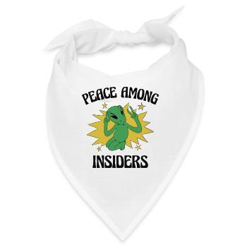 Alien Peace Alien Head Marsian Space Outsider - Bandana - Weiß - Vorne