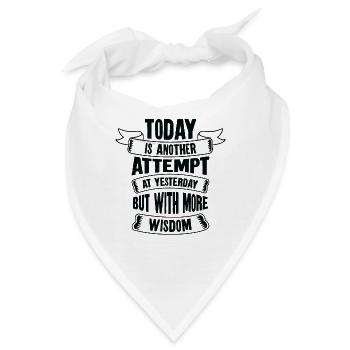 Motivationsweisheit Motivator Wissen - Bandana - Weiß - Vorne