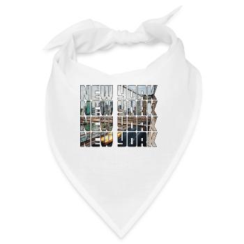 New York - Bandana - Weiß - Vorne