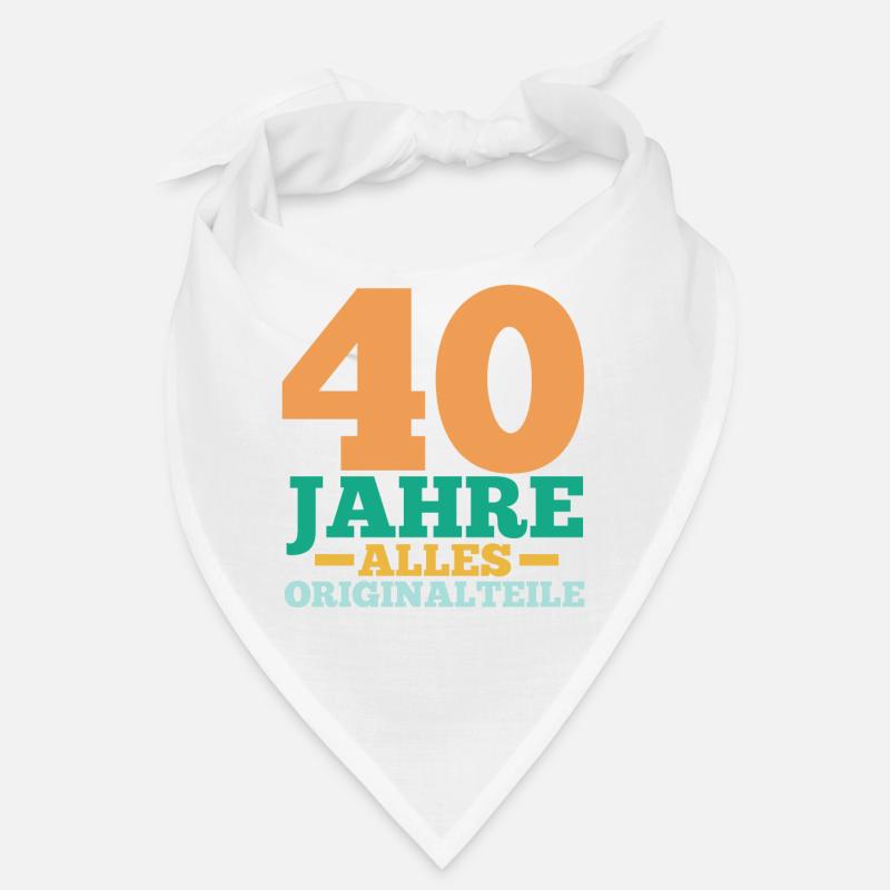 Vierzig 40 Jahre Vierzigster Geburtstag Bandana
