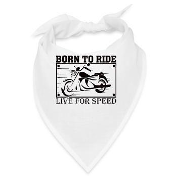 Biker Motorradfahrer Motorradfahren Biken - Bandana - Weiß - Vorne