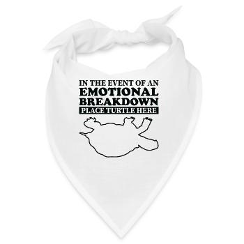Emotional - Papa Mama Turtle - Bandana - Weiß - Vorne