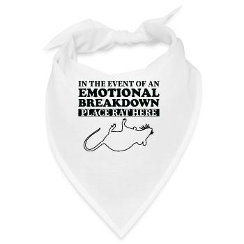 Emotional - Papa Mama Ratte - Bandana - Weiß - Vorne