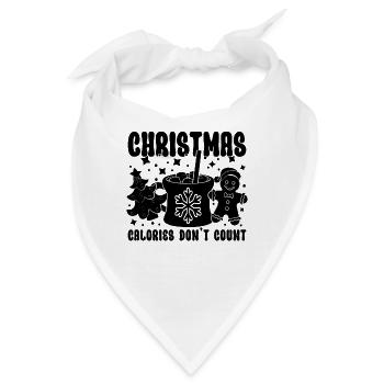 Christmas Calories Healthy Eating Low Carb Lover - Bandana - Weiß - Vorne
