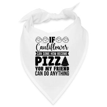 If Cauliflower Can Healthy Eating Low Carb Lover - Bandana - Weiß - Vorne