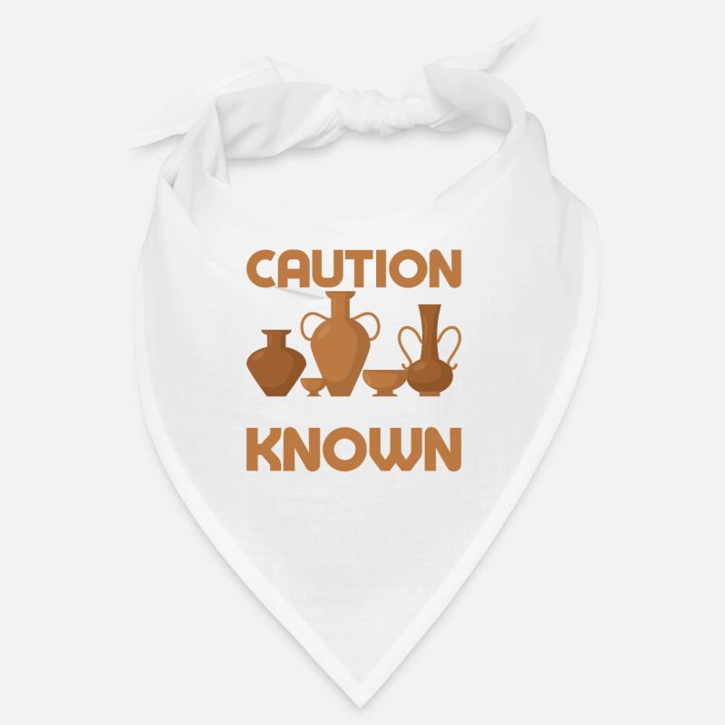 Caution I've Been Known To Throw Things Pot Maker Bandana