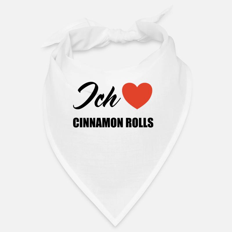 Ich liebe Cinnamon rolls Bandana