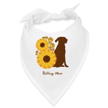 Sonnenblumenmutter - Bretagne - Bandana - Weiß - Vorne