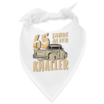 65 JAHRE ALTER KNALLER - Bandana - Weiß - Vorne