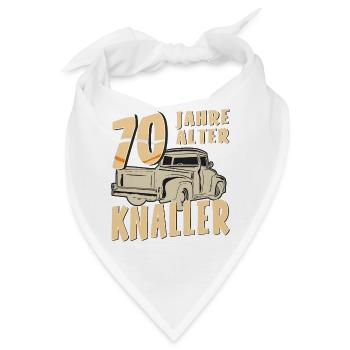70 JAHRE ALTER KNALLER - Bandana - Weiß - Vorne