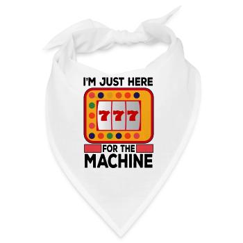 Kasino Glücksspiel Spielautomat Kartenspiel - Bandana - Weiß - Vorne