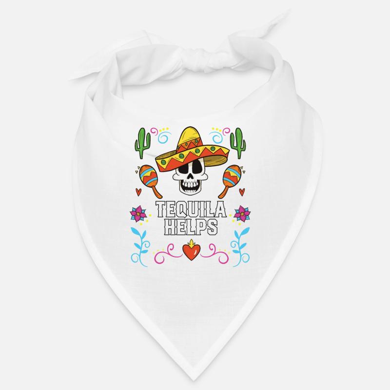 Tequila Helps Alcoholic Tequila Drinker Mexico Bandana