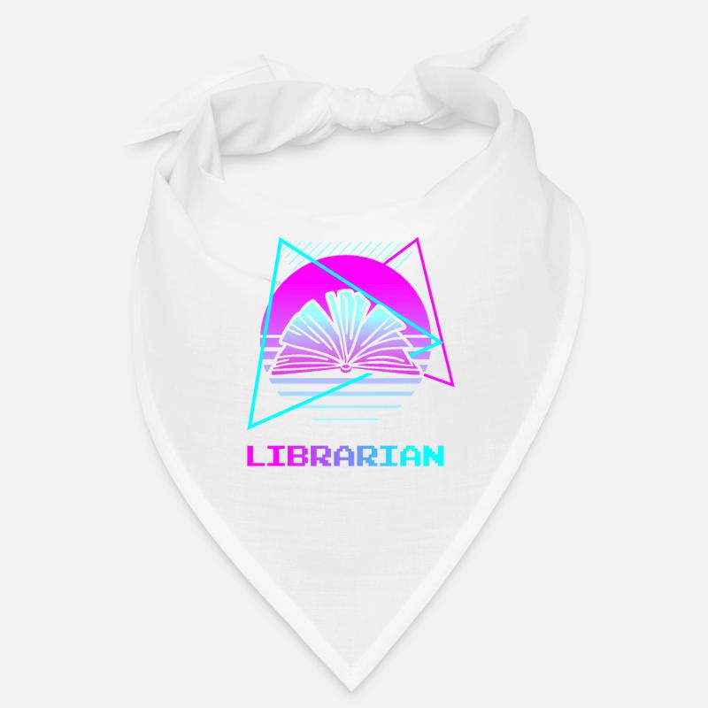 Retro Bibliothekar Buchbibliothek Bandana