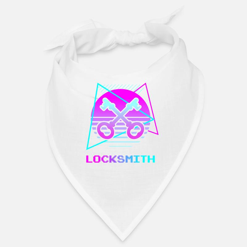 Retro Locksmith Lock Locksmithing Bandana