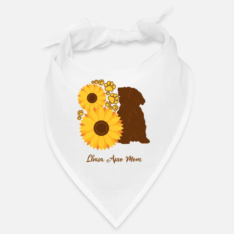 Sonnenblumenmutter - Lhasa Apso Bandana