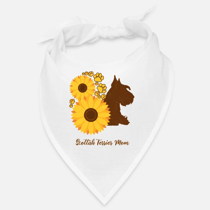 Sonnenblumenmutter - Schottischer Terrier Bandana