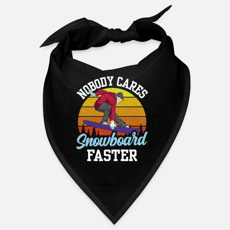 Nobody cares snowboard fast team Bandana