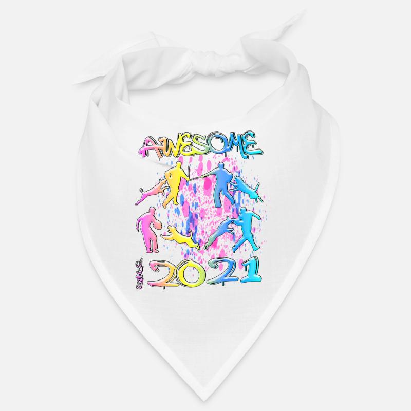 Awesome since 2021. Agility, Hundetraining - Bandana - Weiß