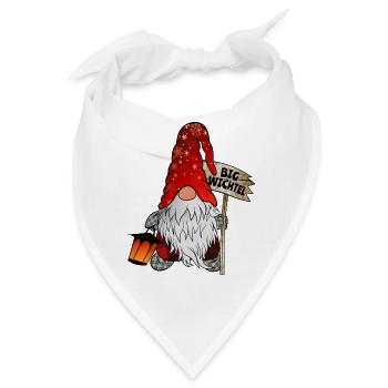 Big Wichtel Weihnachts Gnom - Bandana - Weiß - Vorne