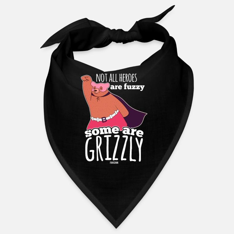 Superheld Vorbild Braunbär Grizzly Bandana