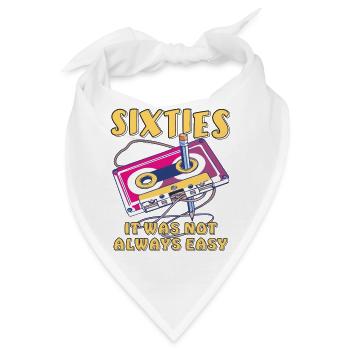 SIXTIES IT WAS NOT ALWAYS EASY - Bandana - Weiß - Vorne