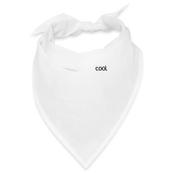 cool als Wort - Bandana - Weiß - Vorne