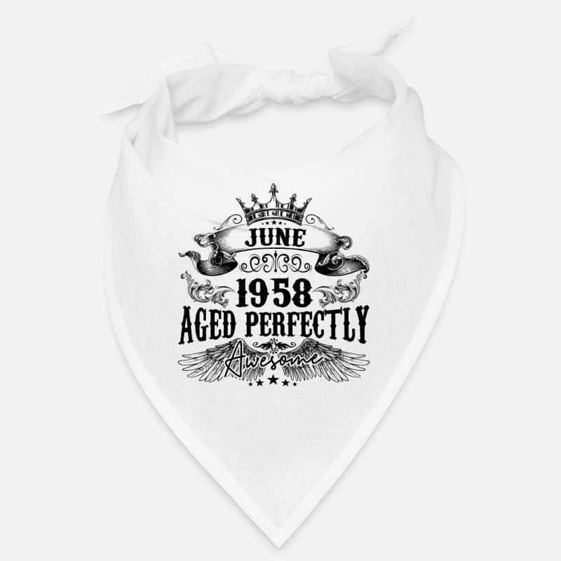 1958| June Aged Perfectly 1958 Geburtstagsgeschenk Bandana