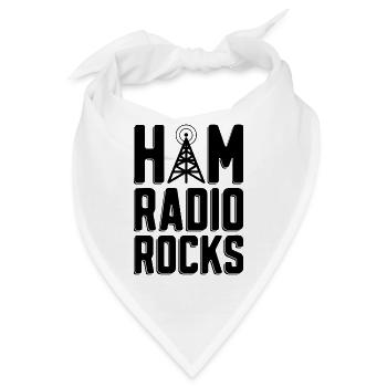 Ham Radio Rocks Amateur Radio Ham Radio Operator - Bandana - Weiß - Vorne