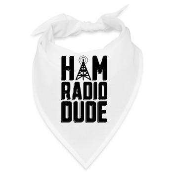 Ham Radio Dude Loves Frequency Ham Radio Operator - Bandana - Weiß - Vorne