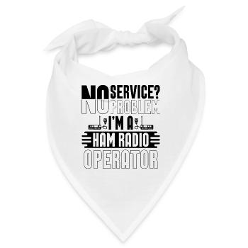 No Service No Problem Frequency Ham Radio Operator - Bandana - Weiß - Vorne