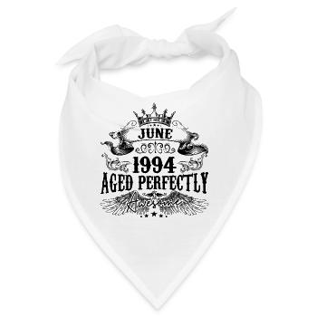 1994 | June Aged Perfectly 1994 Geburtstagsgeschenk - Bandana - Weiß - Vorne