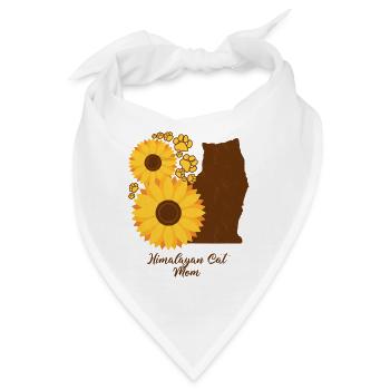 Sonnenblumenmutter - Himalaya-Katze - Bandana - Weiß - Vorne