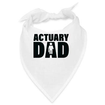 Job - Actuary Dad - Bandana - Weiß - Vorne