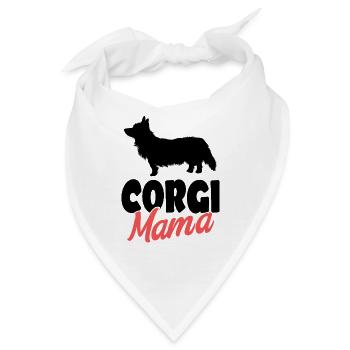 Corgi - Bandana - Weiß - Vorne