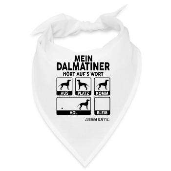 Dalmatiner - Bandana - Weiß - Vorne
