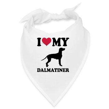 Dalmatiner - Bandana - Weiß - Vorne