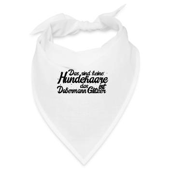Dobermann - Bandana - Weiß - Vorne