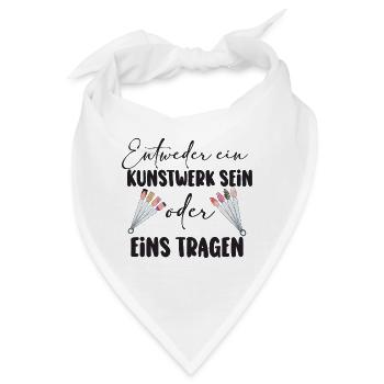 Entweder ein Kunstwerk Sein Nageldesignerin - Bandana - Weiß - Vorne