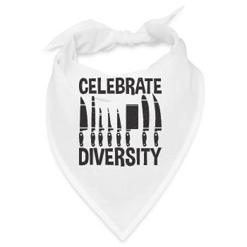 Feiern Sie Diversity Knife Collector Knives Lover - Bandana - Weiß - Vorne