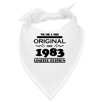 1983 - Baujahr 1983 - Jahrgang 1983 - Bandana - Weiß - Vorne