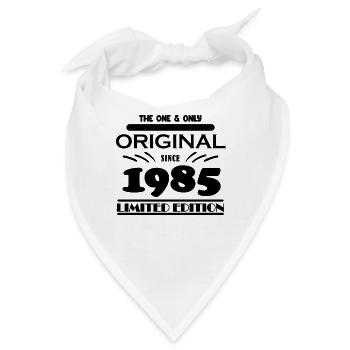 1985 - Baujahr 1985 - Jahrgang 1985 - Bandana - Weiß - Vorne